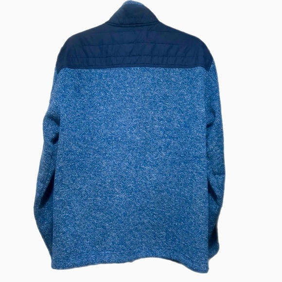 Free Country Men's Frore II Knit Fleece Jacket Sz Medium Blue Full Zip Collared - Picture 7 of 15